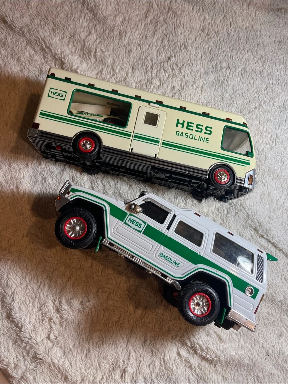 Vintage hess trucks